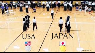 FINAL SHIAI women’s 1st 2nd 3th place JAPAN USA FRANCE BELGIUM 8th World Naginata Championship 2024 [upl. by Atena940]