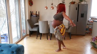 42 WEEKS PREGNANT DANCE BABAY No4 OGEBE DANCE PLEASE I PUT ON SHORT IN THIS VIDEO [upl. by Fezoj298]