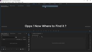 Accidentally Closed Panel in Adobe Premier Pro  Solution [upl. by Calva]