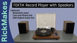 FEKTIK Record Player with Speakers [upl. by Silliw976]