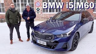 VAIHTUUKO TESLA SÄHKÖBEMARIIN Koeajossa BMW i5 M60 [upl. by Oly]