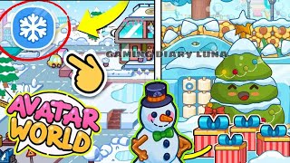 NEW UPDATE  NEW WINTER SEASON  SNOWMAN AND CHRISTMAS 🎄 UPDATE IN AVATAR WORLD SECRET GIFT BOX [upl. by Dadelos]