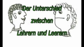 Unterschied zwischen Lehrer und Leerer Satire zum Nachdenken [upl. by Eirret]