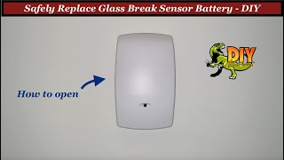 Replace battery in Honeywell home security glass sensor  DIY [upl. by Omik139]