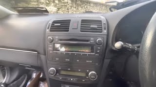 Toyota Avensis T270 car stereo removal 2008 to 2015 [upl. by Filler795]