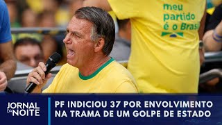 Moraes encaminhará à PGR relatório com indiciamento de Bolsonaro  Jornal da Noite [upl. by Eissirk]