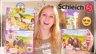 MEGA SCHLEICH PAARDEN UNBOXING MET NIEUWE MANEGE SPULLEN 😍  Daphne draaft door [upl. by Assiralk]