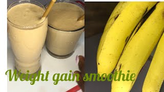 BANANA PEANUT BUTTER SMOOTHIE weight gain smoothie [upl. by Auqenahs217]