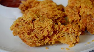 KFC style fried chicken at home  The best Crispy fried chicken recipe by Lively cooking [upl. by Harad947]