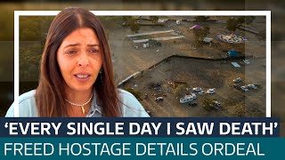 Hostage survivor Moran Yanai recalls her 54day captivity on the anniversary of October 7  ITV News [upl. by Sabir494]