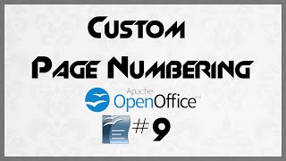 TUTORIAL Custom Page Numbering  Count Group or Chapter  9  Open Office Writer [upl. by Emelin]