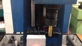 Retrofit Prolight 1000 CNC Milling machine Test 2 [upl. by Freddie]