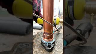 Soldering 112quot Copper Pipe shorts [upl. by Fiann]