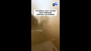 Powerful dust storm rips through central California [upl. by Alidus304]