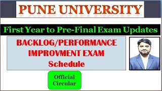 SPPU Backlog Exam Updates  First Year to PreFinal year Exam Schedule  Official Circular [upl. by Levi]