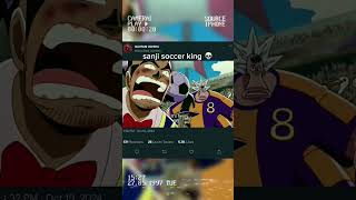 For all Zoro amp soccer fans😤🤣 sanji anime onepiece soccer shorts viralvideo fyp fypシ゚viral [upl. by Doherty]