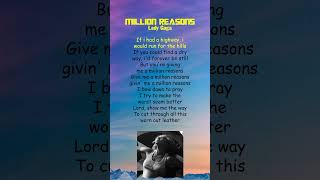 Lady Gaga  Million Reasons Lyrics shorts [upl. by Afrika]