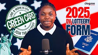 How to apply for the 2025 American DV Lottery  Green Card [upl. by Dleifxam]