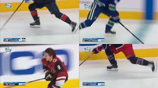 Fastest Skater Kendall Coyne vs Keller Atkinson Petterson 2019 synced to 1st pushoff [upl. by Coppins]