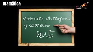 O pronome interrogativoexclamativo quotQUÉquot do espanhol [upl. by Anonyw]