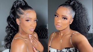 How To Install Velcro Wrap Ponytail Easy Invisible Ponytail Natural Hair Hairstyles  UNice Hair [upl. by Sheets]