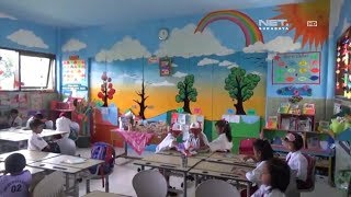 NET JATIM  RUANG KELAS PENUH MURAL PEMBANGKIT SEMANGAT BELAJAR [upl. by Elleina]