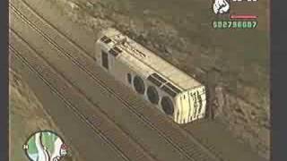 GTA SAN ANDREAS Derailing Train [upl. by Ahsatin]