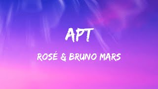 ROSE amp Bruno Mars  APT Lyrics [upl. by Aehsa941]