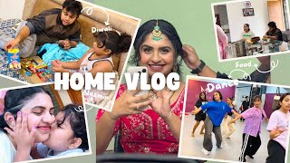 Home Vlog  Diwali 🪔 Dance 💃 Food🍛 [upl. by Kristi339]