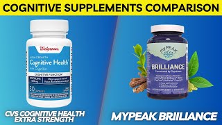 Best Cognitive Supplements CVS Cognitive Health Extra Strength Supplement vs myPeak Brilliance [upl. by Eibrik]