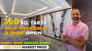 360 Sq Yards Builder Floor in DLF Phase 4 Gurgaon  Back Side Green Park [upl. by Anitroc]