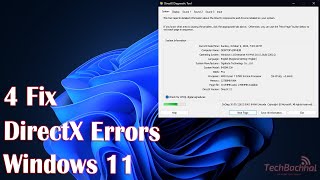 4 Fix DirectX Errors on Windows 11 [upl. by Farley157]