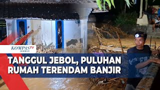 Puluhan Rumah Terendam Banjir di Kediri Akibat Tanggul Jebol [upl. by Enirehtac405]