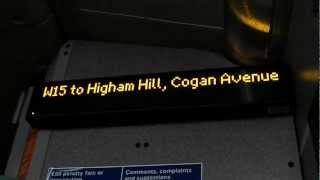 W15 to Higham Hill Cogan Avenue [upl. by Keffer]