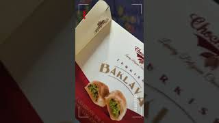 Chocolik Turkish Dessert Baklava Quick Unboxing chocolik baklava turkishdish Shorts dessert sv [upl. by Orlosky]