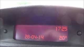 how to set and change the date and time on a peugeot 307206 [upl. by Ilrebmyk]