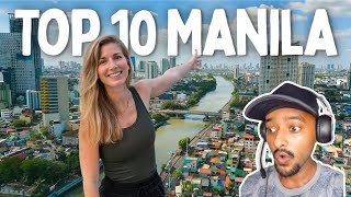 TOP 10 BEST Things to do in MANILA  Manila Philippines Travel Guide 2024  Reaction [upl. by Carpet]