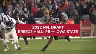 2022 NFL Draft prospect Breece Hall RB — Iowa State [upl. by Asserak]