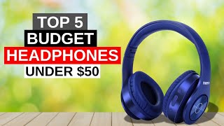 Top 5 Best Budget Wireless Headphones Under 50 2025 [upl. by Yssac55]