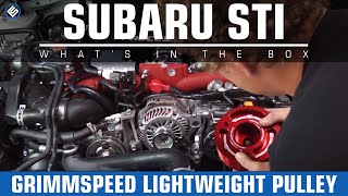 GrimmSpeed Lightweight Pulley  20042015 STI20022014 WRX InstallReview [upl. by Animsay777]