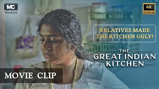 Relatives made the kitchen ugly  The Great Indian Kitchen  Movie Clip  Suraj Venjaramoodu [upl. by Alema]