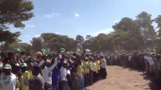 President Robert Mugabe received by thousands in Marondera [upl. by Dlanigger172]