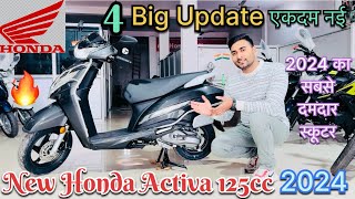 New Honda Activa 125cc 2024 Model 🔥Big Update  Price Mileage On Road Price  Activa 125cc 2024 [upl. by Ettenuj]