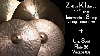 Zildjian K istanbul 14quot Hihat Intermediate Stamp 845 860 grams  Ufip 20quot Crash Ride and Chinese [upl. by Demmer550]