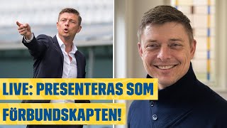 Live Fredag Jon Dahl Tomasson presenteras som förbundskapten [upl. by Pavyer172]