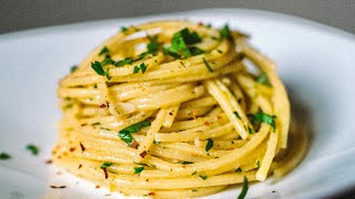 How to make SPAGHETTI AGLIO E OLIO like an ITALIAN ASMR [upl. by Sheppard]