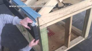 How to Cut External Fascia Mitre into Barge Mitre  Metal Roofing Online [upl. by Chuck23]