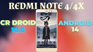 CrDroid 106 For Redmi Note 44X  Android 14  July Patch  QPR3  Smooth Performance amp More [upl. by Lazar347]