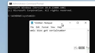 How to know windows 11 PC serial number [upl. by Wobniar]