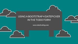 Django 2 tutorial 17  Using a Bootstrap 4 datepicker in the todo form [upl. by Haimaj276]